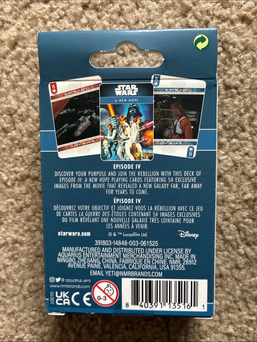Star Wars A New Hope Playing Cards
